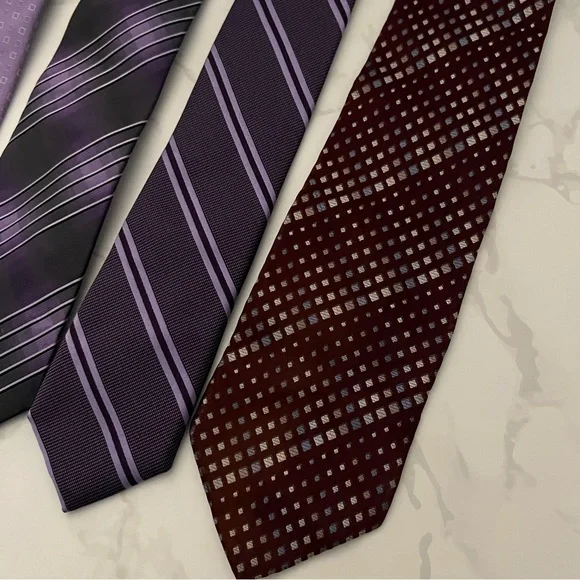 Men's Purple Tie Bundle (All 5 Ties Included) - Picture 4 of 6